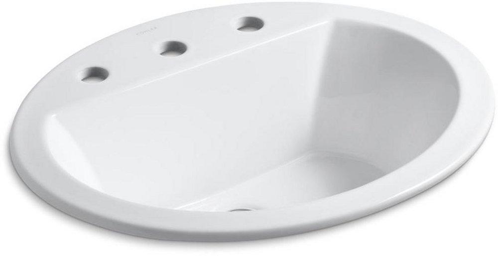 KOHLER White Drop-in Basin 