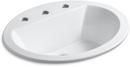 KOHLER White Drop-in Basin 