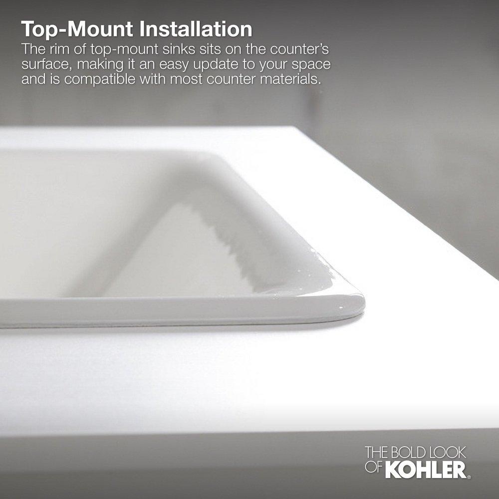 KOHLER Black Black&trade; Drop-in Basin 