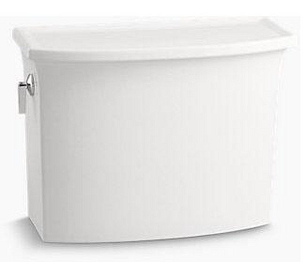 KOHLER White 1.28 gpf Toilet Tank with Left-Hand Trip Lever 