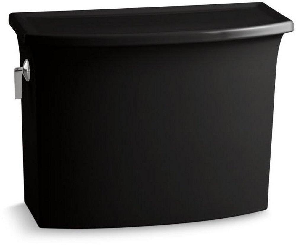 KOHLER Black Black&trade; 1.28 gpf Toilet Tank with Left-Hand Trip Lever 