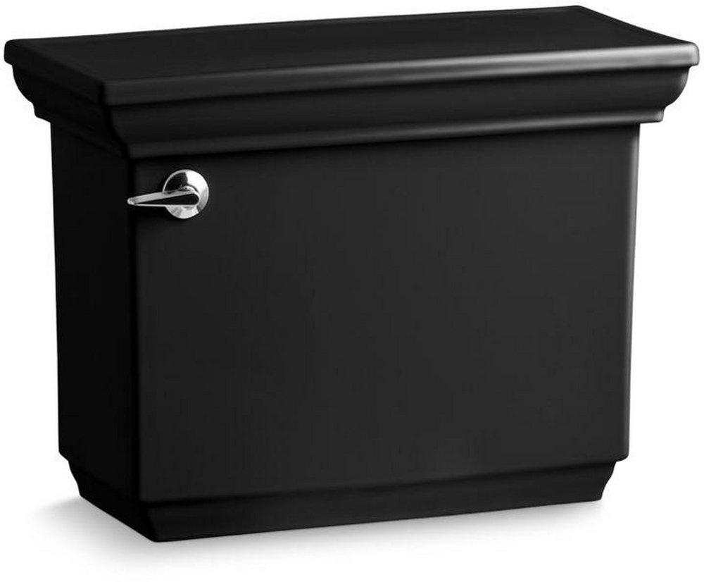 KOHLER Black Black&trade; 1.28 gpf Toilet Tank with Left-Hand Trip Lever 