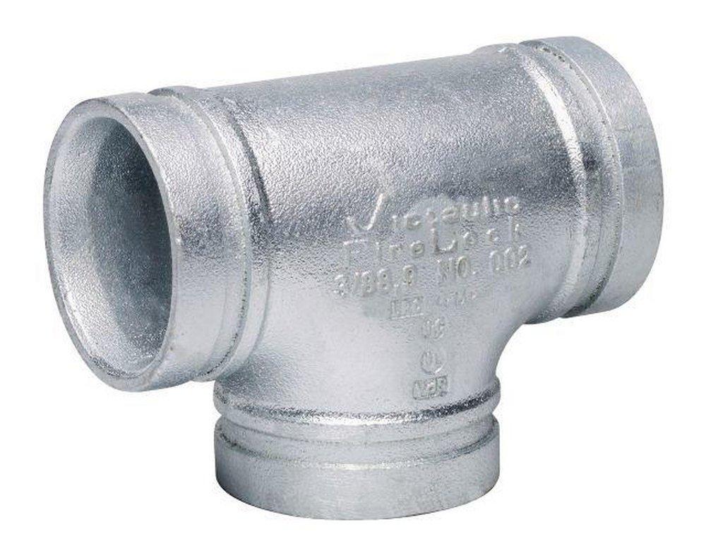 Victaulic Grooved 365 psi Domestic Hot Dipped Galvanized Ductile Iron with Tee Plastic Gasket 