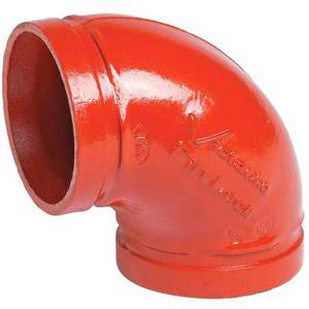 Victaulic Orange Grooved 365 psi Domestic Painted Ductile Iron Tee 