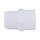 White PVC Schedule 40 Male Adapter 
