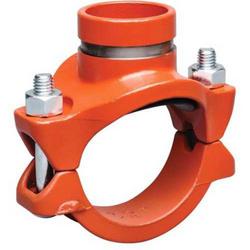 2-1/2 x 1-1/2 in. Grooved Domestic Painted Ductile Iron Mechanical Tee