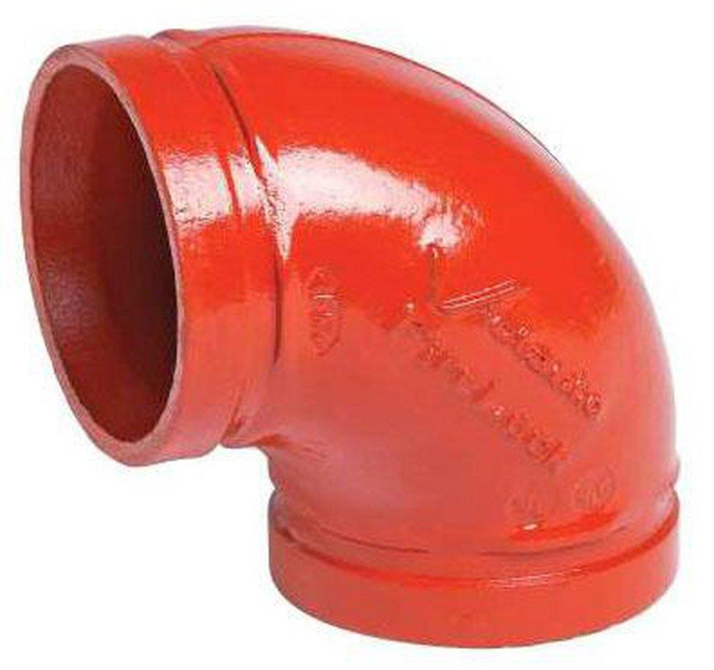 Victaulic Orange Orange Enamel Ductile Iron 90 Degree Sprinkler Elbow 