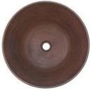 16 x 16 in. Round Dual Mount Bathroom Sink in Aged Copper