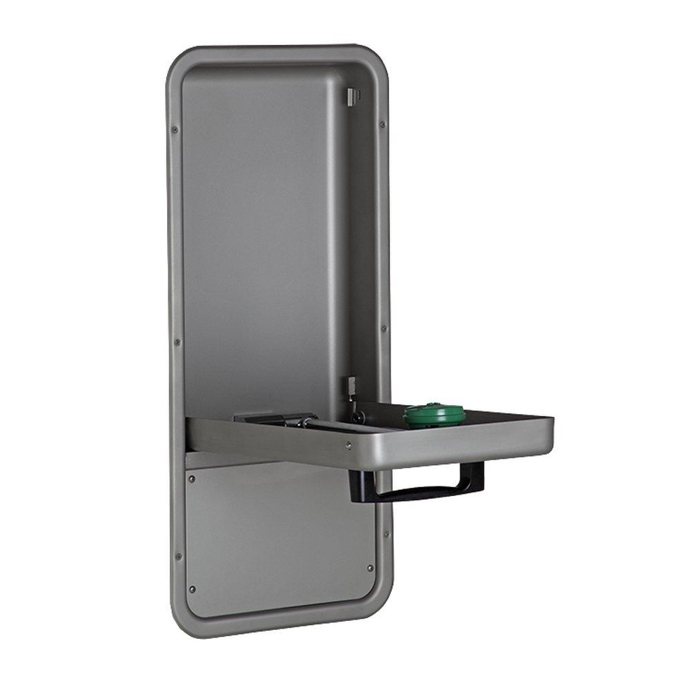 Haws&reg; Stainless Steel Stainless Steel Recessed Pedestal Mount Eye Wash 