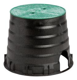 10 in. Round Plastic Irrigation Control Valve Box with Twist Lock
