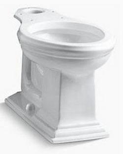 Elongated Toilet Bowl in White