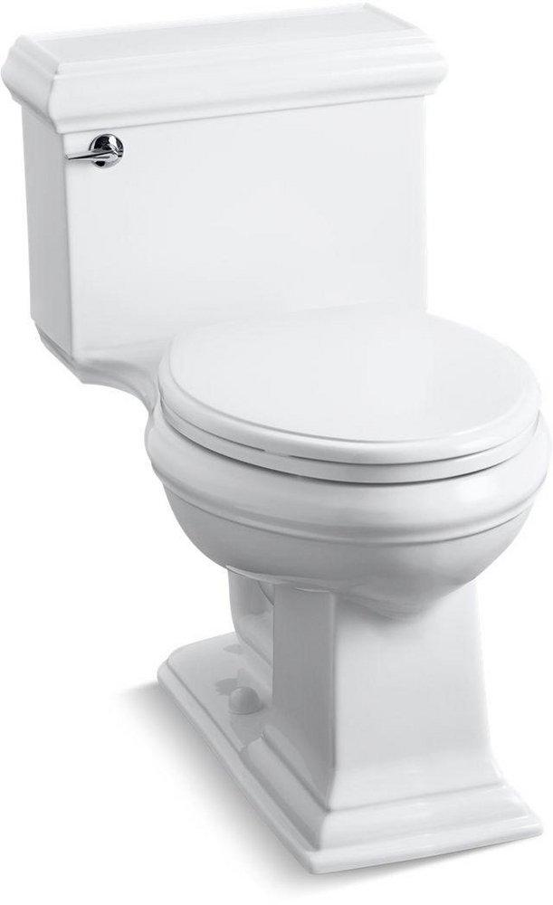 KOHLER White 1.28 gpf Elongated One Piece Toilet 