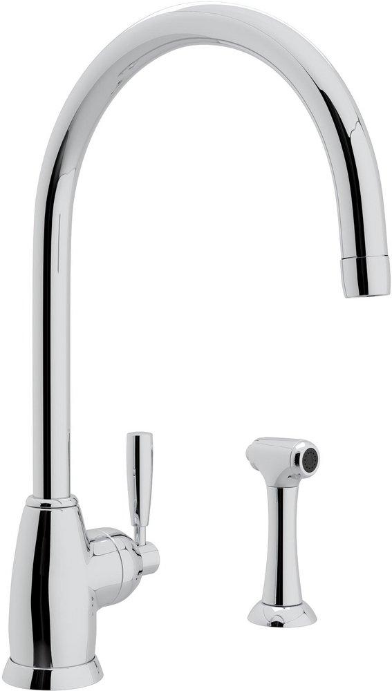 Perrin & Rowe&reg; Polished Chrome Single Handle Kitchen Faucet 