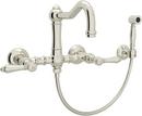 ROHL&reg; Polished Nickel Two Handle Bridge Kitchen Faucet 