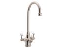Perrin & Rowe&reg; Satin Nickel Three Handle Bar Faucet 
