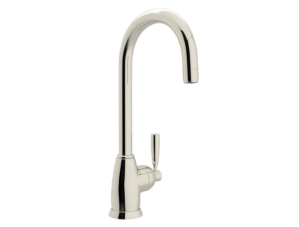 Perrin & Rowe Polished Nickel Single Lever Handle Bar Faucet 