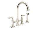 ROHL® Polished Nickel Two Handle Bridge Kitchen Faucet 