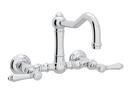 ROHL&reg; Polished Chrome Wall Mount Kitchen Sink Faucet 