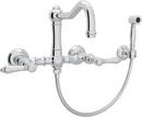 ROHL&reg; Polished Chrome Two Handle Bridge Kitchen Faucet 