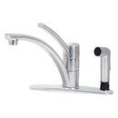 1.8 gpm Single Lever Handle Deckmount Kitchen Sink Faucet 360 Degree Swivel Spout in Stainless Steel