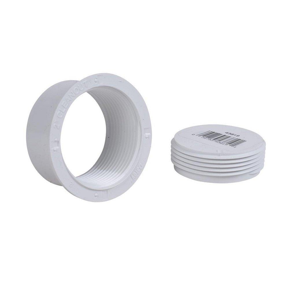 Oatey&reg; White Push On PVC Cleanout 
