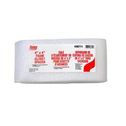 4 in. Closet Spacer in White