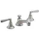 California Faucets Polished Nickel Widespread Bathroom Sink Faucet with Double Lever Handle 