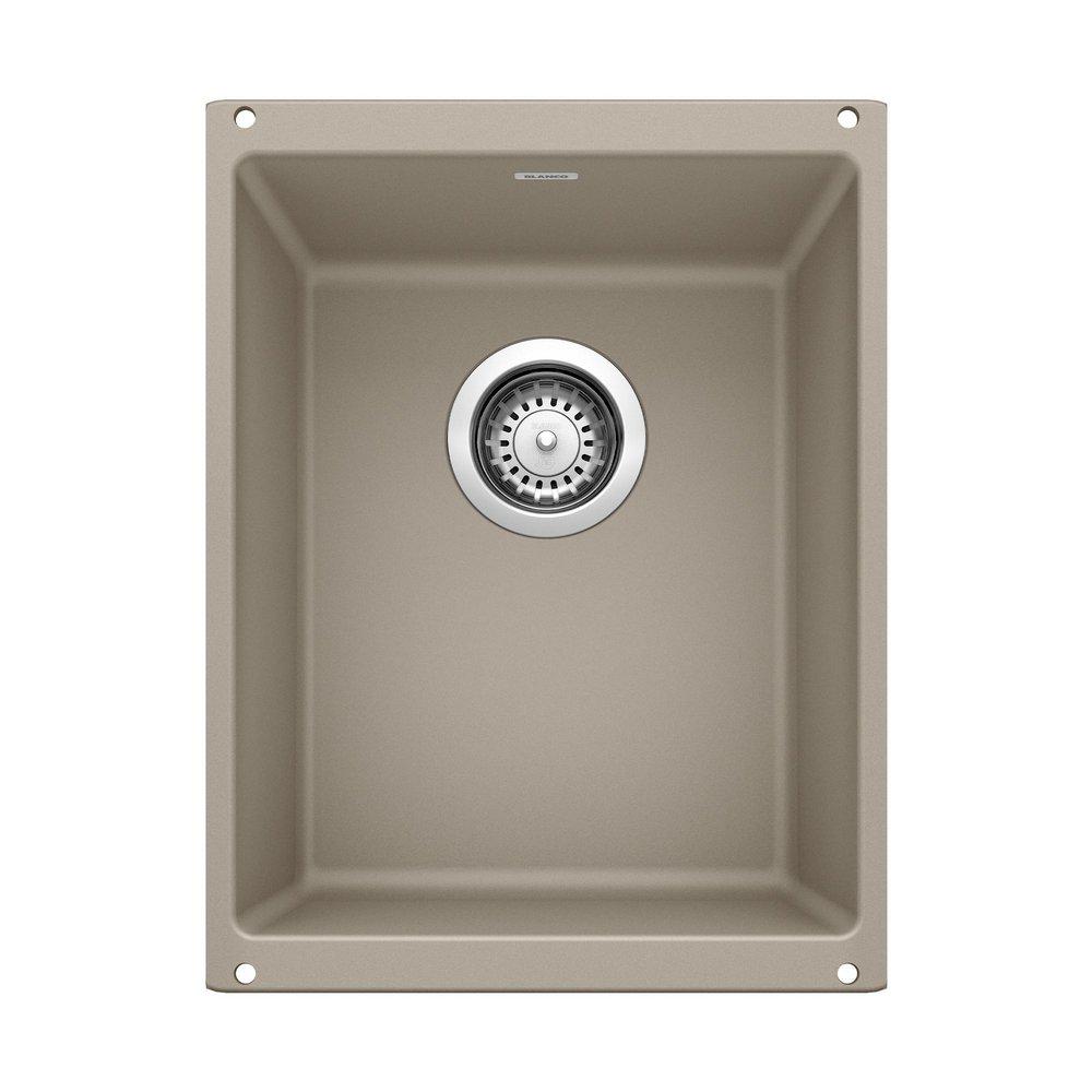 BLANCO Truffle 13-39/50 x 18-11/100 in. No Hole Composite Single Bowl Undermount Kitchen Sink 