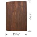 BLANCO Walnut 18-3/4 x 13-3/8 in. Wood Cutting Board 