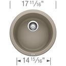 BLANCO Truffle 17-11/16 x 17-11/16 in. Drop-in and Undermount Granite Bar Sink 