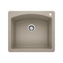 BLANCO Truffle 25 x 22 in. 1 Hole Composite Single Bowl Dual Mount Kitchen Sink 