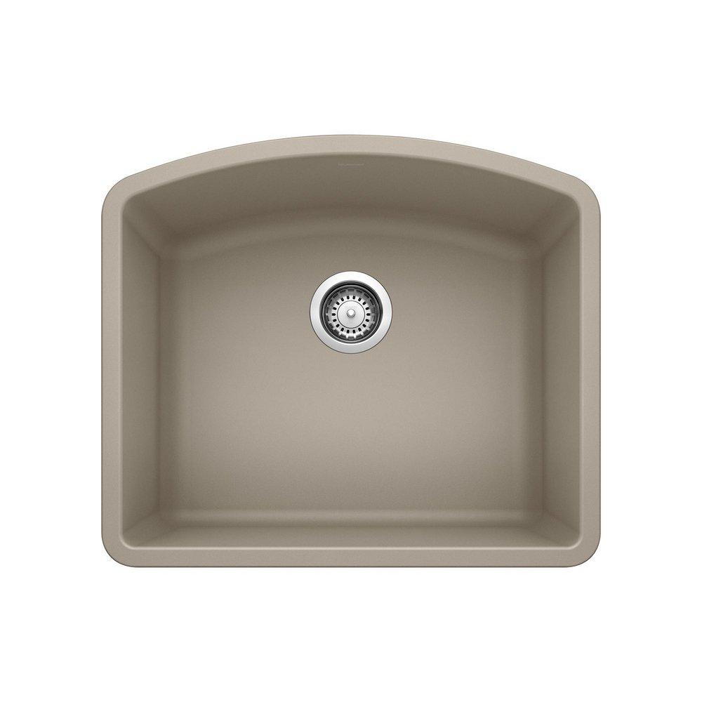BLANCO Truffle 24 x 20-13/16 in. No Hole Composite Single Bowl Undermount Kitchen Sink 