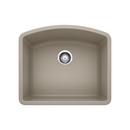 24 x 20-13/16 in. No Hole Composite Single Bowl Undermount Kitchen Sink in Truffle