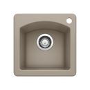BLANCO Truffle 15 x 15 in. 1 Hole Drop-in and Undermount Granite Bar Sink 
