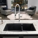 BLANCO Anthracite 33 x 19 in. No Hole Composite Double Bowl Undermount Kitchen Sink 
