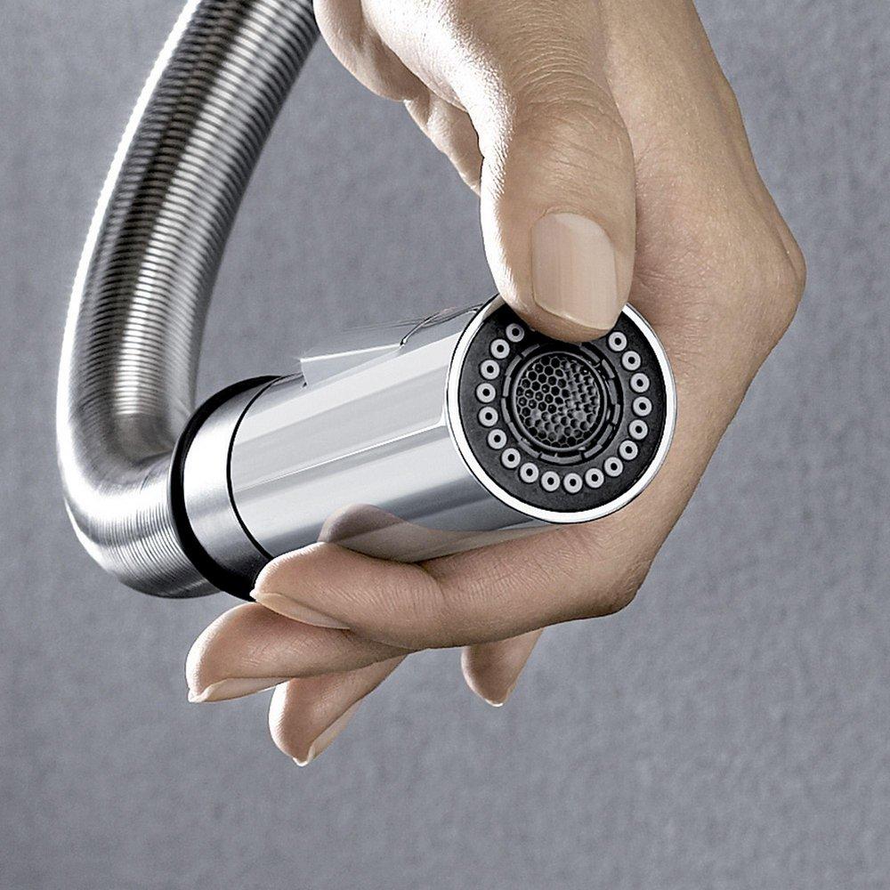 BLANCO Chrome Single Handle Pull Down Kitchen Faucet 