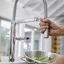 BLANCO Chrome Single Handle Pull Down Kitchen Faucet 