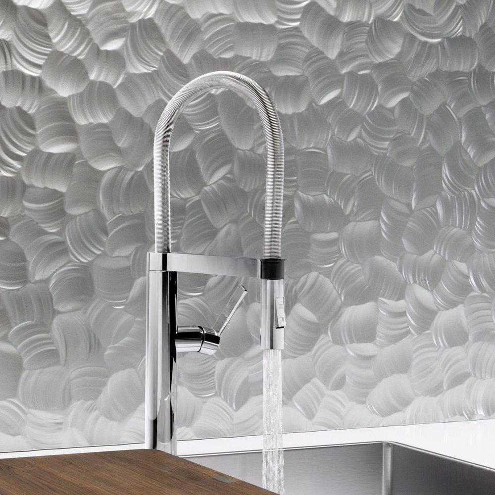 BLANCO Chrome Single Handle Pull Down Kitchen Faucet 