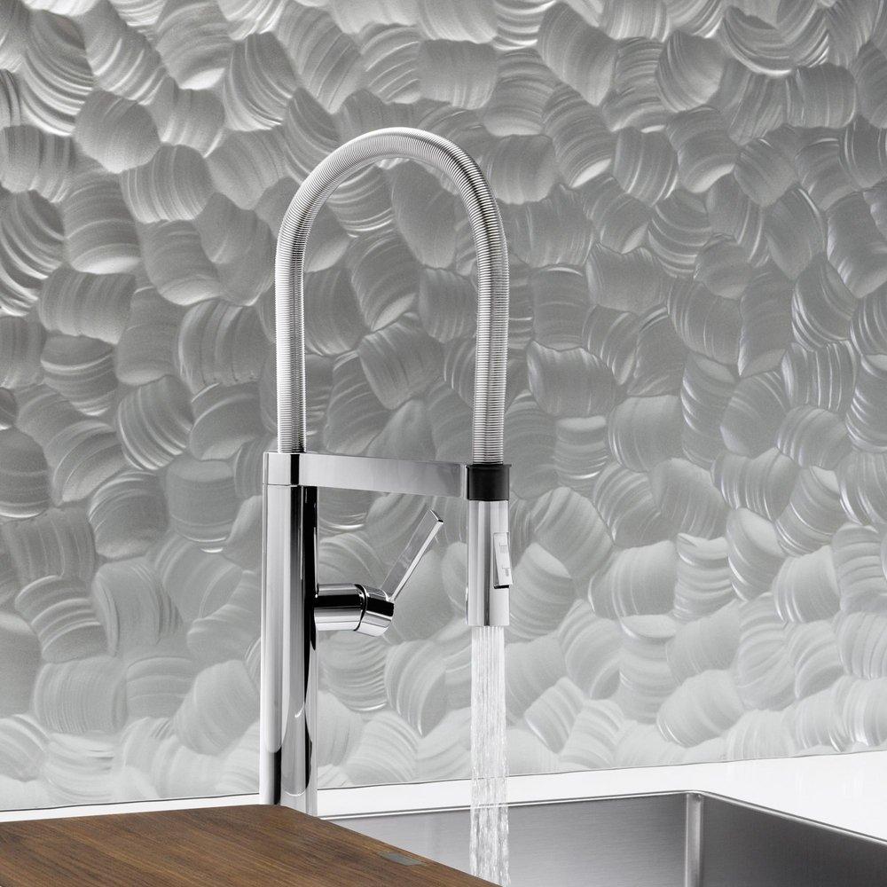 BLANCO Chrome Single Handle Pull Down Kitchen Faucet 