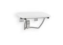 E.L. Mustee & Sons White Rectangle Fold Down Tub Seat 