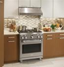 Monogram&reg; Stainless Steel 29-7/8 in. Natural Gas 4-Burner Sealed Freestanding Range 