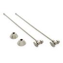 Signature Hardware Brushed Nickel 5/8 x 3/8 x 20 in. Angle Stop Sink Supply Kit 