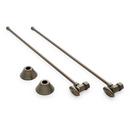 Signature Hardware Oil Rubbed Bronze 5/8 x 3/8 x 20 in. Angle Stop Sink Supply Kit 