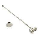 Signature Hardware Brushed Nickel 5/8 x 3/8 x 20 in. Angle Supply Kit for Toilets 