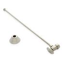 5/8 x 3/8 x 20 in. Angle Supply Kit for Toilets in Brushed Nickel