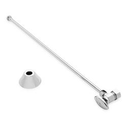 5/8 x 3/8 x 20 in. Angle Supply Kit for Toilets in Chrome