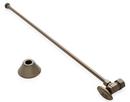 Signature Hardware Oil Rubbed Bronze 5/8 x 3/8 x 20 in. Angle Supply Kit in Brushed Nickel 