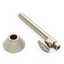 1/2 x 3/8 x 6-9/16 in. Straight Stop Toilet Supply Kit in Brushed Nickel