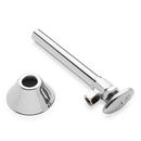 Signature Hardware Chrome Toilet 1/2 x 3/8 x 6-9/16 in. Supply Kit 