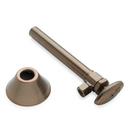 1/2 x 3/8 x 6-9/16 in. Angle Stop Toilet Supply Kit in Oil Rubbed Bronze